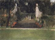 Fernand Khnopff The Garden in Famelettes oil painting